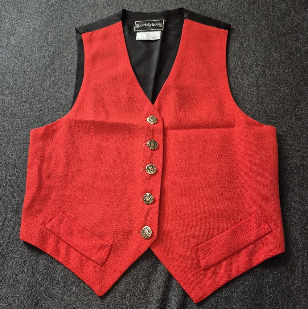 80s Vintage Button Vest